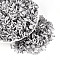 Glass Bugle Beads, Imitation Cat Eye, Silver, 6.5~7x1.5~2mm, Hole: 0.8~1mm, about 13636pcs/pound
