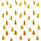 2Pcs 2 Style Paper Christmas Tree Flags, Hanging Banner, for Party Festival Home Decorations, Gold, 2400~2500mm, 1pc/style