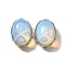 Synthetic Opalite Multi-Strand Links, Oval, Cadmium Free & Lead Free, Platinum, 20.5x15.5x10.5mm, Hole: 2mm