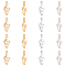 DICOSMETIC 16Pcs 2 Colors Stainless Steel Treble Clef Connectors Musical Symbol Note Link Inspired by Music Connectors Music Lover's Gift for Bracelet Necklace Earrings Making