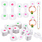 AHANDMAKER 200Pcs Self Adhesive Jewelry Display Cards, 2 Sizes Jewelry Packaging for Small Business, Bracelet Display Cards Hanging Display Cards for Earrings Choker Keychain Hair Accessories