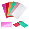 12Pcs 6 Colors Aluminum Heat Transfer Film Crafts, Rectangle, Mixed Color, 92x50x0.5mm, 2pcs/color