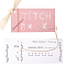 2 Sets Paper Sewing Exercise Book, Sewing Tool, Rectangle, Pink, 80x150x5.5mm