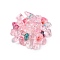 Transparent Acrylic Beads, Mixed Shapes, Pearl Pink, 7~10x6.5~10.5x4~5.5mm, Hole: 1.2mm, about 2200pcs/500g