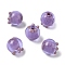 Handmade Lampwork Bumpy Beads, Blueberry, Medium Purple, 12x12mm, Hole: 3mm