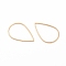 304 Stainless Steel Linking Rings, Teardrop, for Jewelry Making, Keychain DIY Craft, Real 18K Gold Plated, 25.5x16.5x0.8mm, Inner Diameter: 23.5x15.5mm