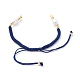 Cuerda de nylon trenzado para la toma de la pulsera DIY X-AJEW-JB00540-04-3