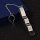 Moda rettangolo 304 clip cravatta in acciaio inox STAS-H317-52P-2