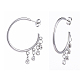 304 Stainless Steel Dangle Stud Earrings EJEW-JE04173-01-2