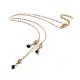 Colliers de dossard en lapis-lazuli naturel NJEW-JN02582-03-1