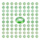 100шт 8мм натуральный зеленый авантюрин круглые бусины DIY-LS0002-11-2