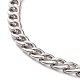 Hommes 304 en acier inoxydable chaînes cubaines bracelets et colliers ensembles de bijoux SJEW-JS01159-3