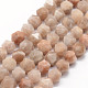 Chapelets de perles de sunstone naturelle naturelles G-F523-10-8mm-1