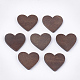 Painted Wood Cabochons WOOD-T021-04C-1