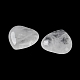 Pierres de palmier en forme de cœur en cristal de quartz naturel G-M416-09F-3