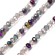 Electroplate Glass Beads Strands EGLA-YW0002-D03-3
