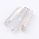 Cuentas de perlas graduadas de cristal de cuarzo natural electrochapado X-G-P315-A10-2