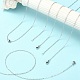 10 pièces 304 colliers de chaîne de câble en acier inoxydable pour hommes femmes NJEW-YW0001-06-6