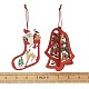 Ornamenti natalizi in legno DIY-TA0002-78-7
