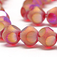 Fili di perline di vetro trasparente placcato ab colore EGLA-R108-8mm-A02-2