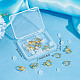 SUNNYCLUE 1 Box 18Pcs Clip on Earrings Findings Earrings Converter Gold Earring Converter Components with Plastic Pad Non Pierced Earring Set Ear Clips for Jewelry Making Women Adult DIY Crafts FIND-SC0003-96G-6