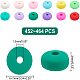 PH PandaHall About 450pcs Heishi Clay Beads 4 Marshmallow Colors 6mm Vinyl Heishi Beads Flat Roundelle Handmade Polymer Clay Beads for DIY Earring Necklace Choker Keychain Phone Lanyard CLAY-PH0001-55-4