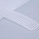 プラスチックメッシュキャンバスシート  刺繍用  アクリル毛糸クラフト  ニットとかぎ針編みのプロジェクト  ホワイト  36.5x40x0.15cm  穴：4x4mm DIY-M007-01-4