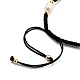 Verstellbarer Nylonfaden geflochtene Perlen Armbänder BJEW-JB05384-02-3