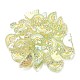 Placage uv perles d'émail acrylique irisé arc-en-ciel OACR-G012-08C-3