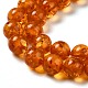 Fili di perline di ambra imitazione resina RESI-Z017-01A-3