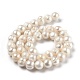 Fili di perle di perle d'acqua dolce coltivate naturali PEAR-L033-21-01-3