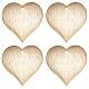 Beebeecraft 1 Box 25Pcs Heart Charm 24K Gold Plated Heart Shape Connector Charms for DIY Jewelry Bracelet Necklace Earring Making Crafting Accessories KK-BBC0005-53-1