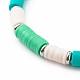 Handgefertigte Stretch-Armbänder aus Polymer Clay Heishi Perlen BJEW-JB06144-02-3