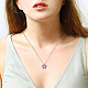 Shegrace rhodié 925 pendentif en argent sterling colliers JN868A-5
