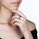 Anillos de dedo de plata 925 esterlina tailandesa RJEW-BB30834-6-3
