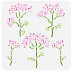 FINGERINSPIRE Achillea Painting Stencil 11.8x11.8inch Reusable Yarrow Drawing Template DIY Craft Spring Nature Flower Stencil for Wall Decoration Plants Stencil for Wood Furniture Fabric Painting DIY-WH0391-0048-1