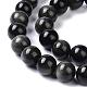 Natural Silver Obsidian Beads Strands G-D083-01C-3