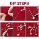 SUNNYCLUE 1 Box 8 Pairs Baroque Charm jewellery Making Starter Kit Alloy Red Flowers Rose Pearls Heart Bow Tie Dangle Hook Earring Making Starter Kit Arts DIY Craft Supplies for Adults Beginners DIY-SC0019-31-4