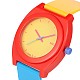 高品質のトレンディなプラスチック製のクオーツ腕時計  レッドオレンジ  240x20mm  ウォッチヘッド：48x43x12mm WACH-N018-02-3