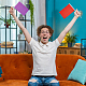 30 x 10-farbige Flagge aus Polyester und Kunststoff&nbsp;AJEW-AR0005-24-4