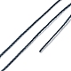 ラウンドワックスポリエステル糸ストリング  マイクロマクラメコード  ツイストコード  革縫い用  ミッドナイトブルー  0.65mm  約87.48ヤード（80m）/ロール YC-D004-02D-055-3