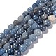Chapelets de perles en aventurine bleue naturelle G-F380-6mm-1