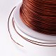 ジュエリー製作のための丸い銅線銅ビーズワイヤー  長持ちメッキ  ココナッツブラウン  0.3mm  約236.22フィート（72m）/ロール YS-TAC0004-0.3mm-19-3