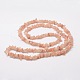 Natural Sunstone Chip Beads Strands G-M298-02-2