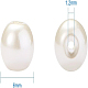 Pandahall 1 caja de perlas de vidrio teñidas ambientales perlas redondas perlas de vidrio beige para hacer joyas de 6 mm HY-BC0001-6mm-RB011-3