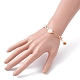 Bracelet de perles de coquillage naturel de tournesol X1-BJEW-TA00027-5