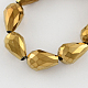 Chapelets de perles en verre électroplaqué EGLA-R045-12x8mm-01-1