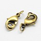 Brushed Eco-Friendly Brass Lobster Claw Clasps KK-M154-39-C-NR-2