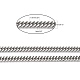 La preparazione di gioielli da uomo 304 in acciaio inox a doppia maglia catene curb CHS-A003C-1.0mm-2