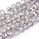 Chapelets de perles en verre électroplaqué GR10MMY-01S-1
